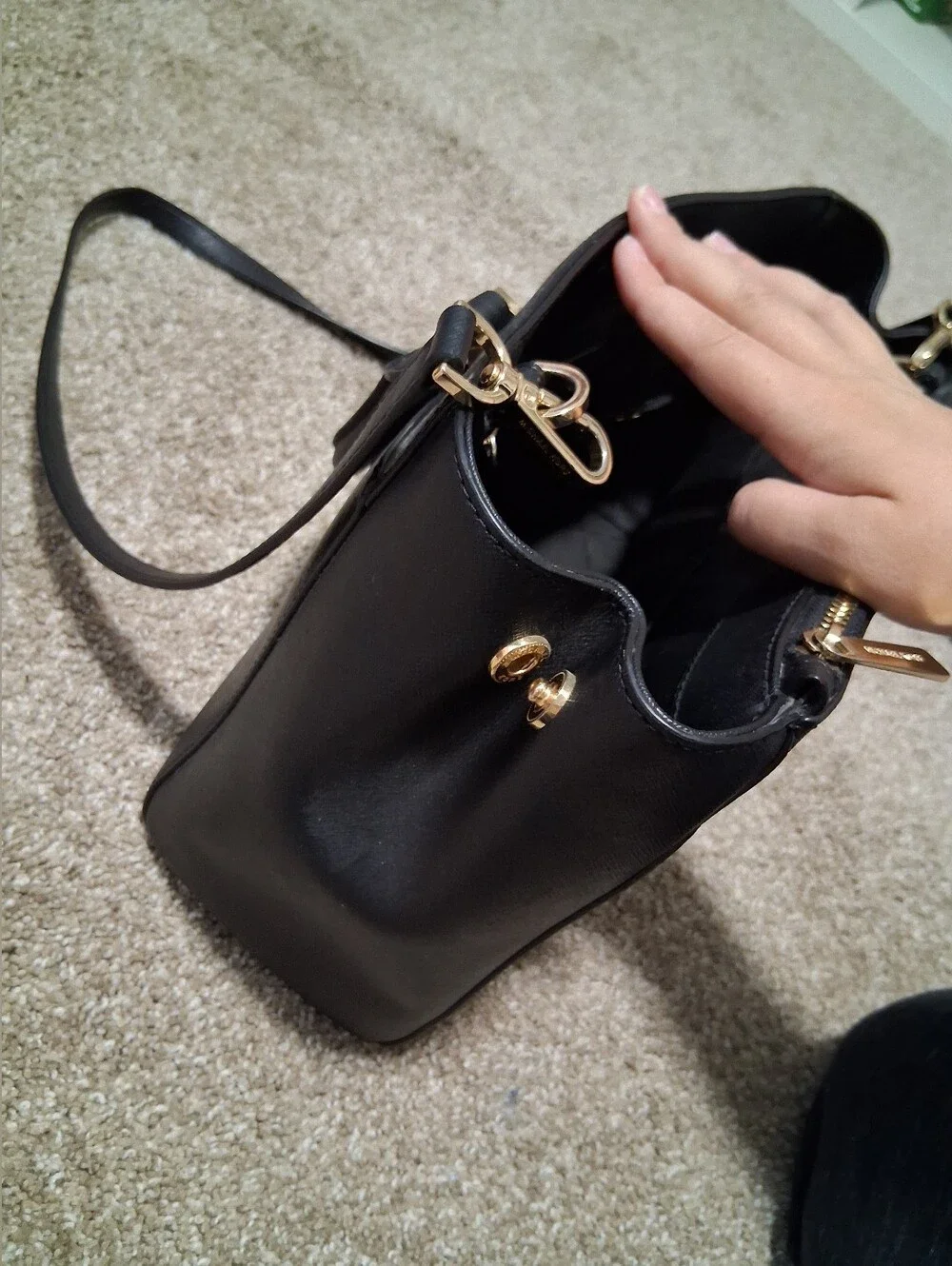 Michael Kors Laila Small Leather Satchel